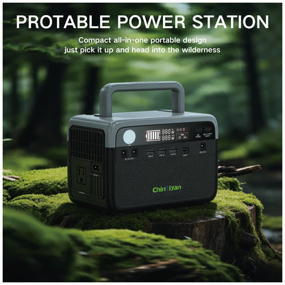 QT-BP030B 300W 230.4Wh US Pure Sine Wave LiFePO4 Solar Generator Portable Power Station