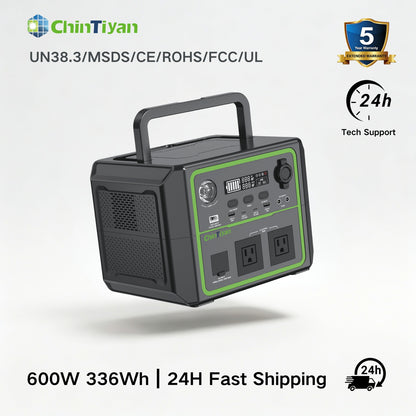 QT-BP060B 600W 336Wh US Portable Power Station Camping Solar Generator