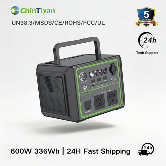 QT-BP060B 600W 336Wh US Portable Power Station Camping Solar Generator