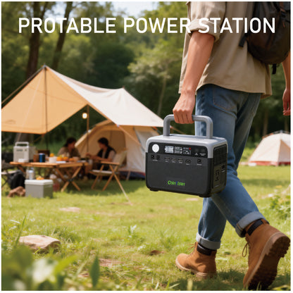QT-BP030D 300W 230.4Wh 230V EU Standard Pure Sine Wave Outdoor Portable Power Station Solar Battery Generator Home Energy