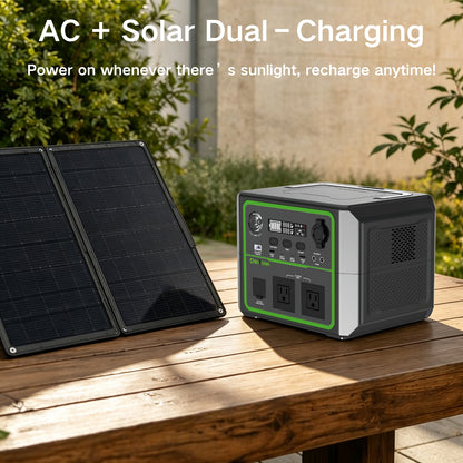 QT-BP060B 600W 336Wh US Portable Power Station Camping Solar Generator