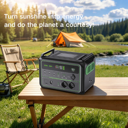QT-BP120C 1200W 1008Wh EU Portable Power Station LiFePO4 Solar Generator Emergency Backup Battery with Wireless Charging