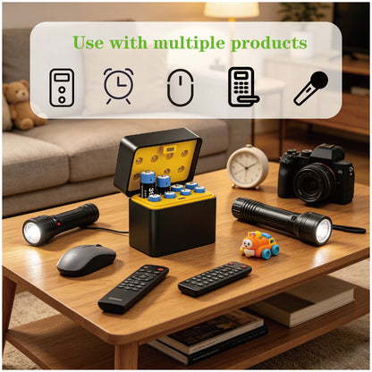 4pcs AAA (1300 mWh × 4) +4pcs AA(3600 mWh × 4) 1.5 V Constant-Voltage Rechargeable Lithium Battery Set with Smart Charger