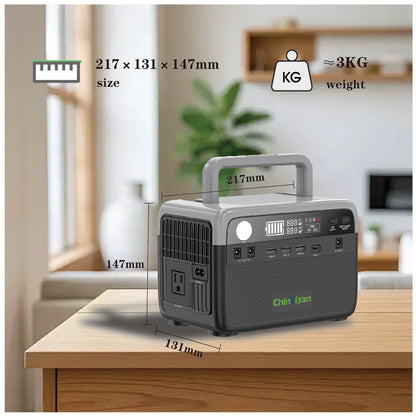 QT-BP030D 300W 230.4Wh 230V EU Standard Pure Sine Wave Outdoor Portable Power Station Solar Battery Generator Home Energy