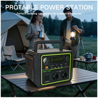 QT-BP060B 600W 336Wh Portable Power Station Camping Solar Generato